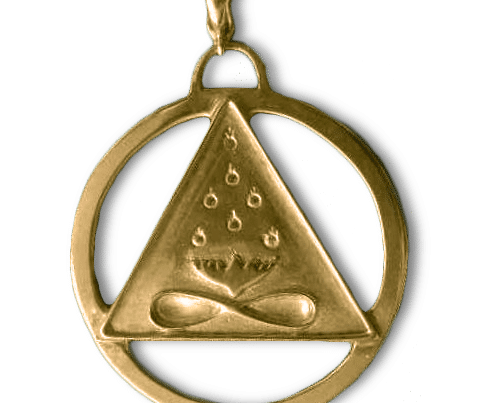 Large Cosmic Trinity Medallion (Gold)