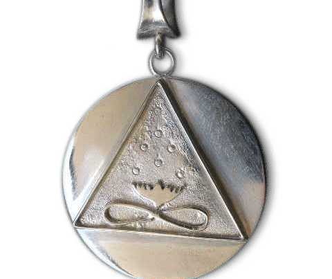 Large Cosmic Trinity Medallion (Silver)