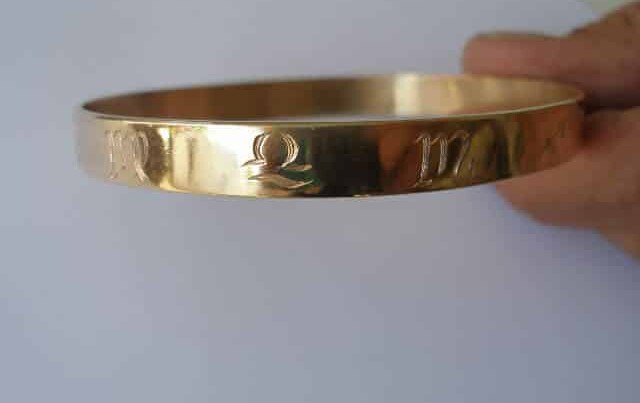 Gold Zodiac Bangle