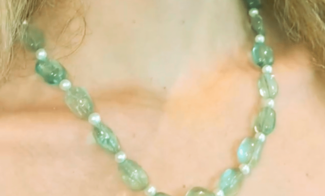 Fluorite & Pearl Necklace