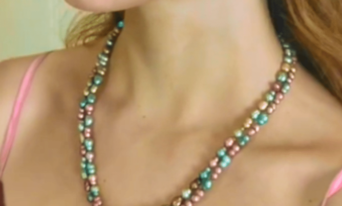 Rainbow Pearl Necklace